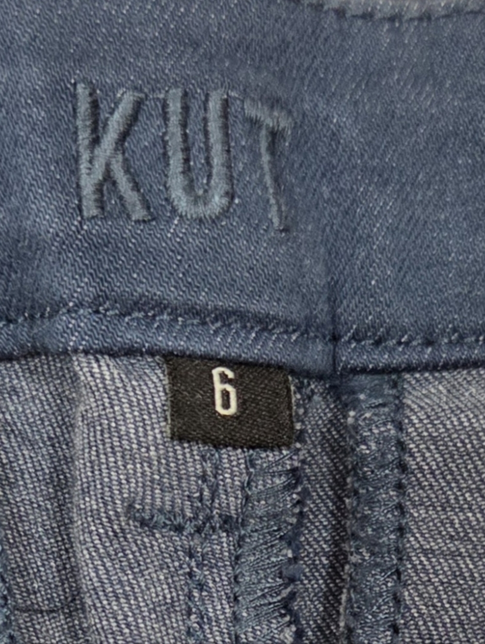 Kut From The Kloth Womens Trouser Short Size 6 Navy Blue Chino Preppy - Picture 5 of 8